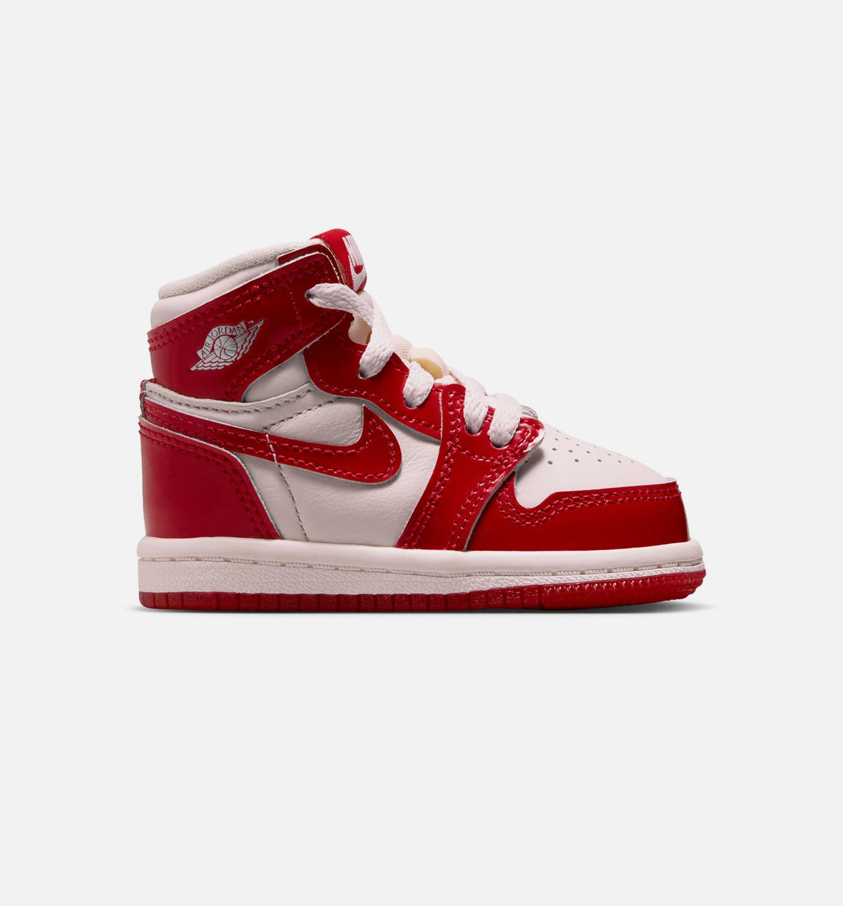 Air Jordan 1 Retro High OG Nails and Grails Infant/Toddler Lifestyle Shoe – University Red/Metallic Silver