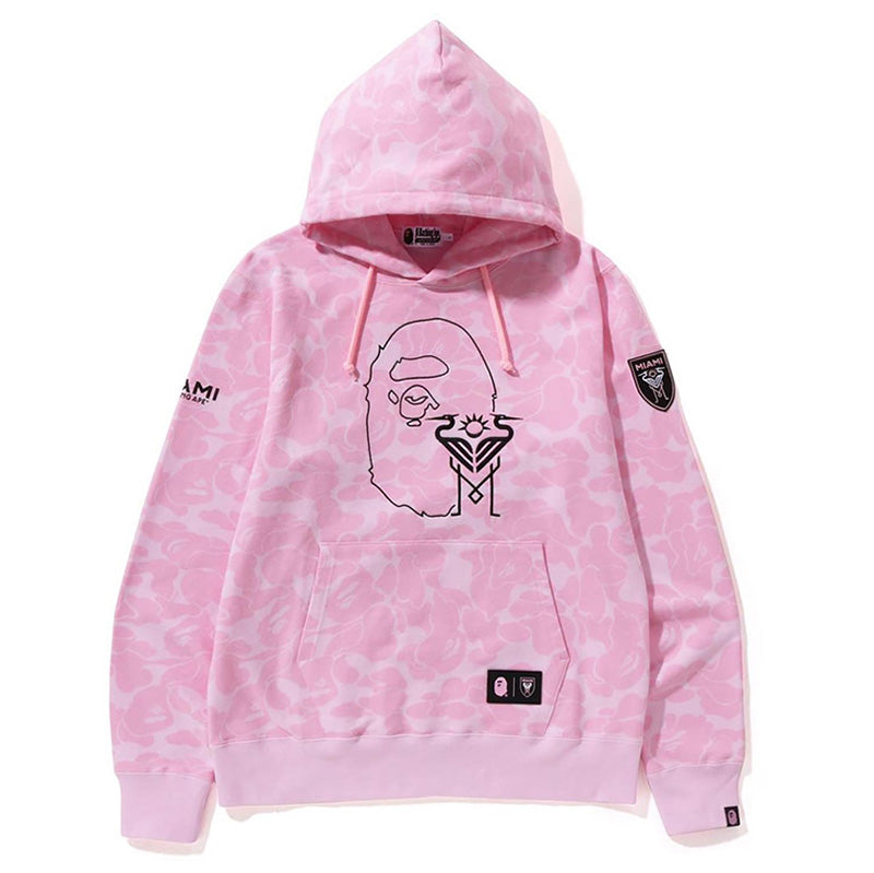 BAPE x Miami Graphic Hoodie - Black, Grey & Pink