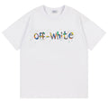 Off-White Bookish Crazy Cotton T-Shirt — White / Black