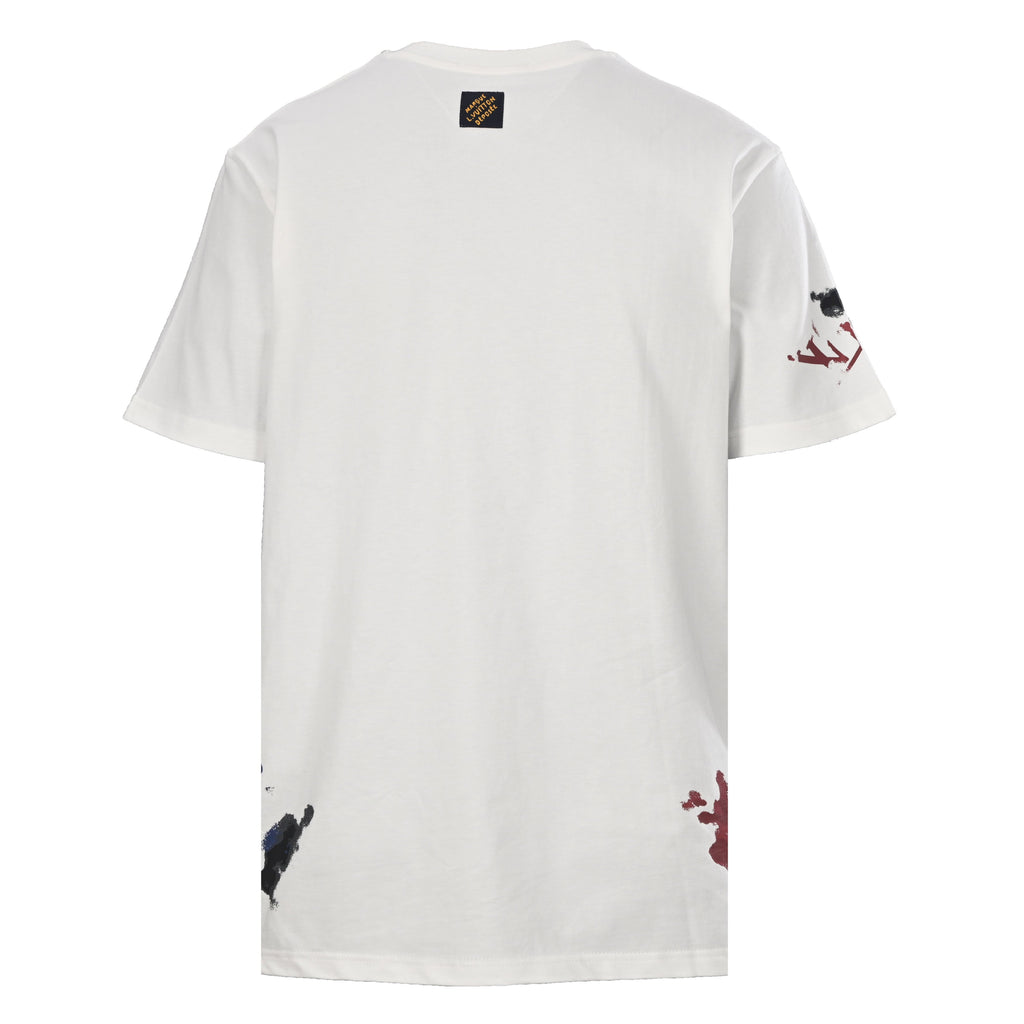 Ink Wash Monogram Print Short Sleeve Tee