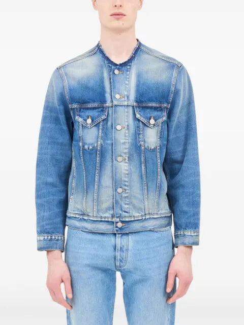 Maison Margiela collarless denim jacket