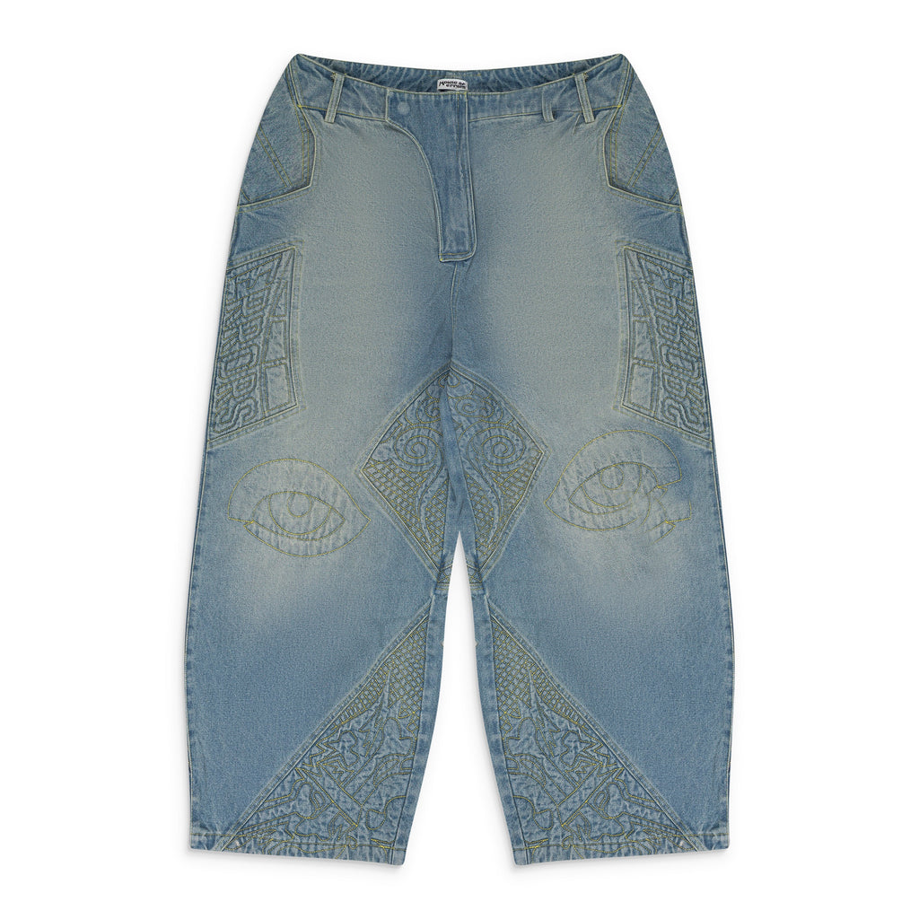 BLUE MOTO STRAIGHT-FIT JEANS