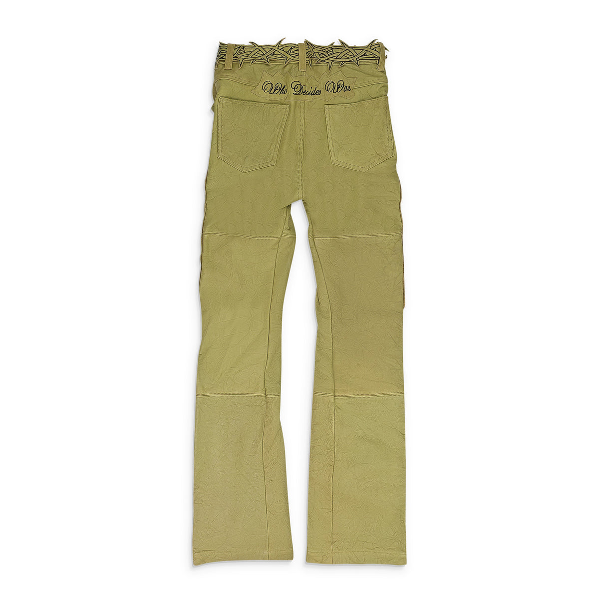 TAN GARDEN GLASS THORNED PANTS