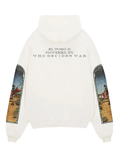 Who Decides War x EST Gee Stained Glass "White" hoodie
