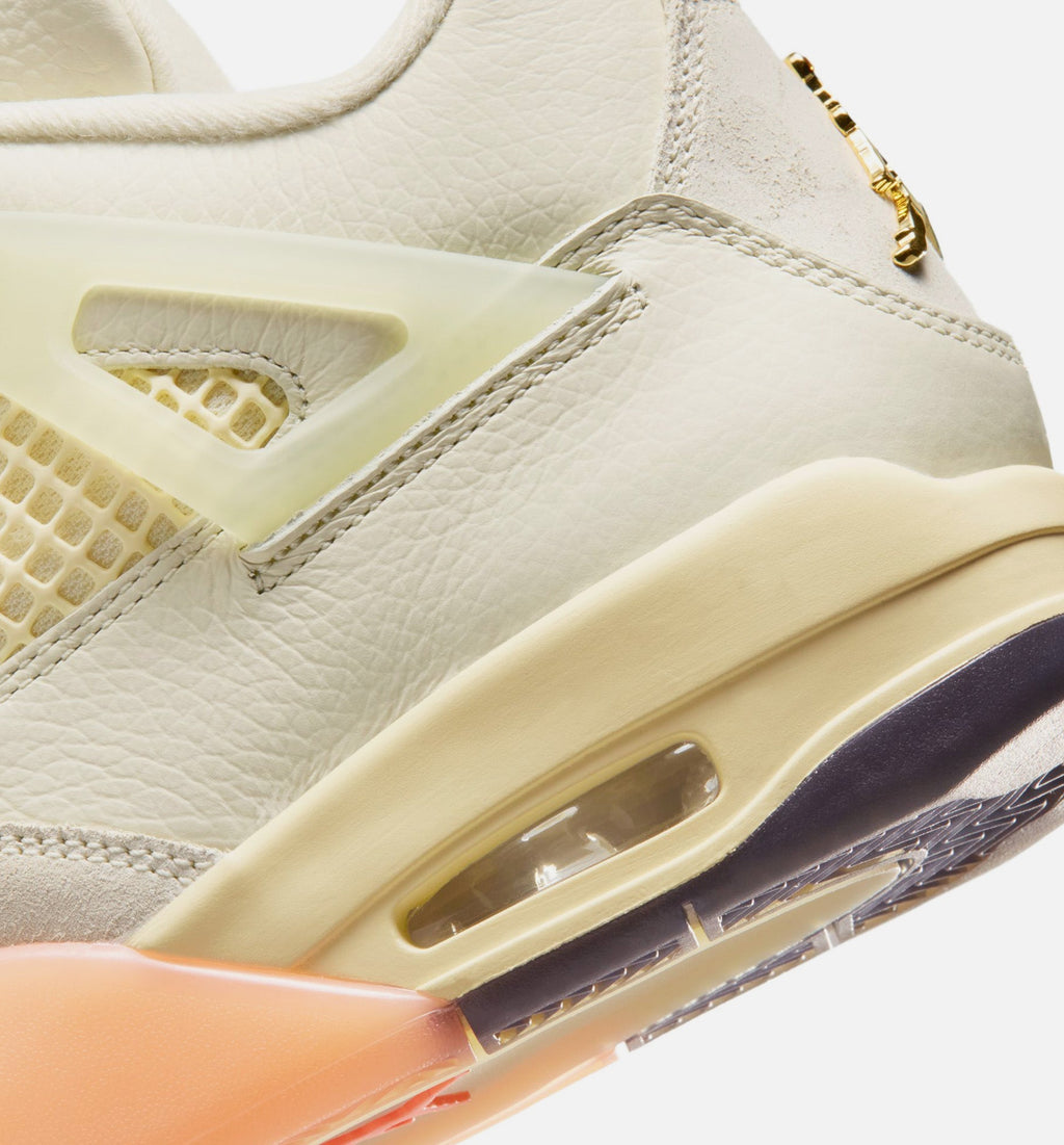 Air Jordan 4 Retro Birds of Paradise | Women's Lifestyle Shoe | Coconut Milk/Metallic Gold/Muslin/Bright Mango/Sundial/Black