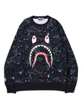 A BATHING APE® space camo shark crewneck