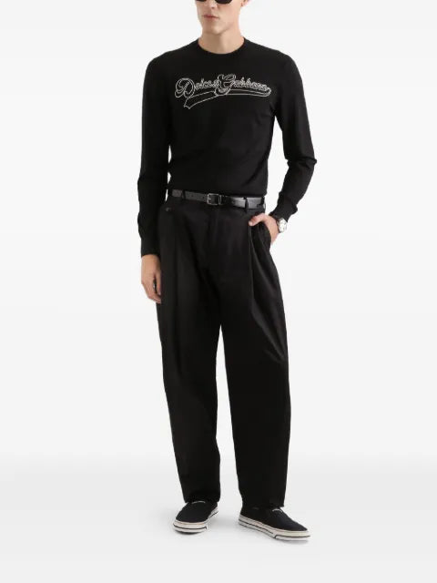 Dolce & Gabbana logo crew neck knitwear