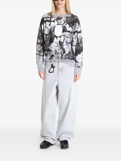 A BATHING APE® Tree Edge Camo College sweatshirt