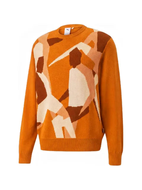 PUMA Players Lounge intarsia-knit sweater