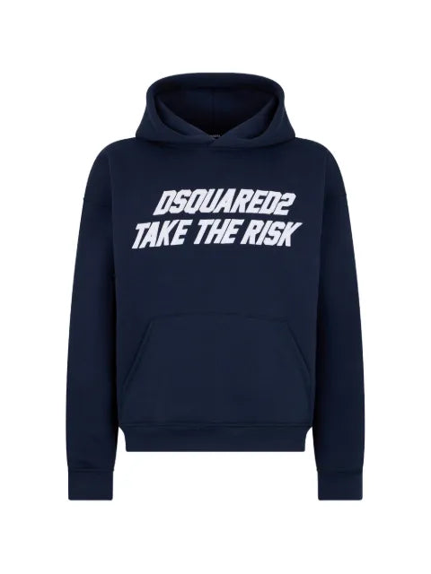 DSQUARED2 take the risk relax fit hoodie