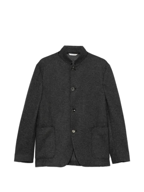 Agnona button-up mandarin-collar blazer