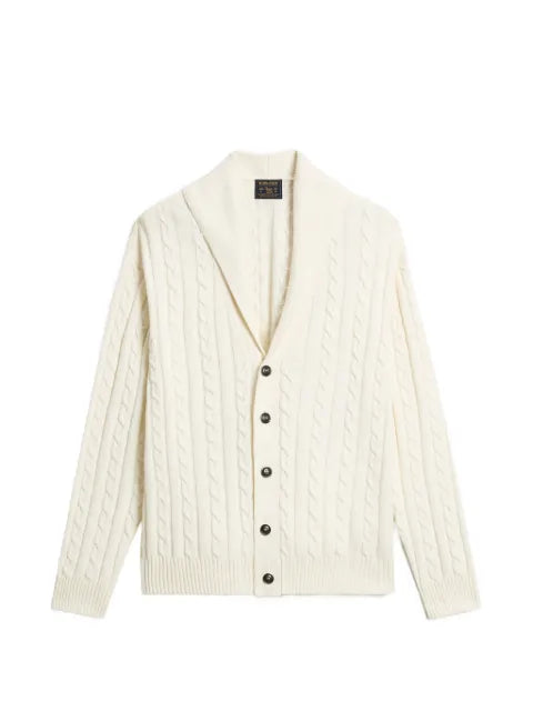 Woolrich cable-knit shawl-collar cardigan