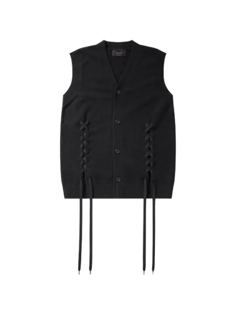 Simone Rocha lace-up button-down vest