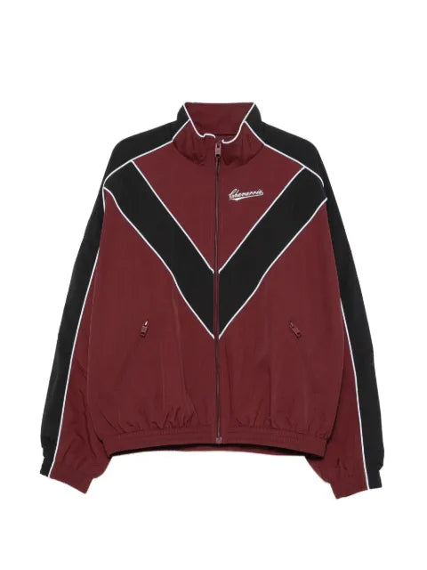 Willy Chavarria Bad Boy chevron-panelled logo-embroidered jacket