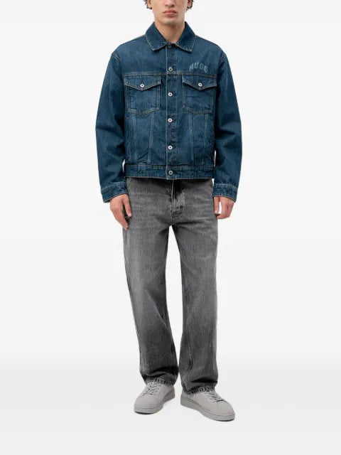 HUGO logo-print denim jacket