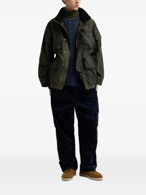 Barbour multi-pocket hooded jacket