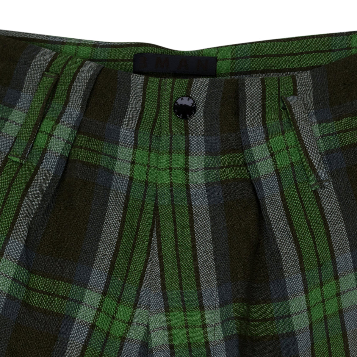 Green Linen Deck Shorts
