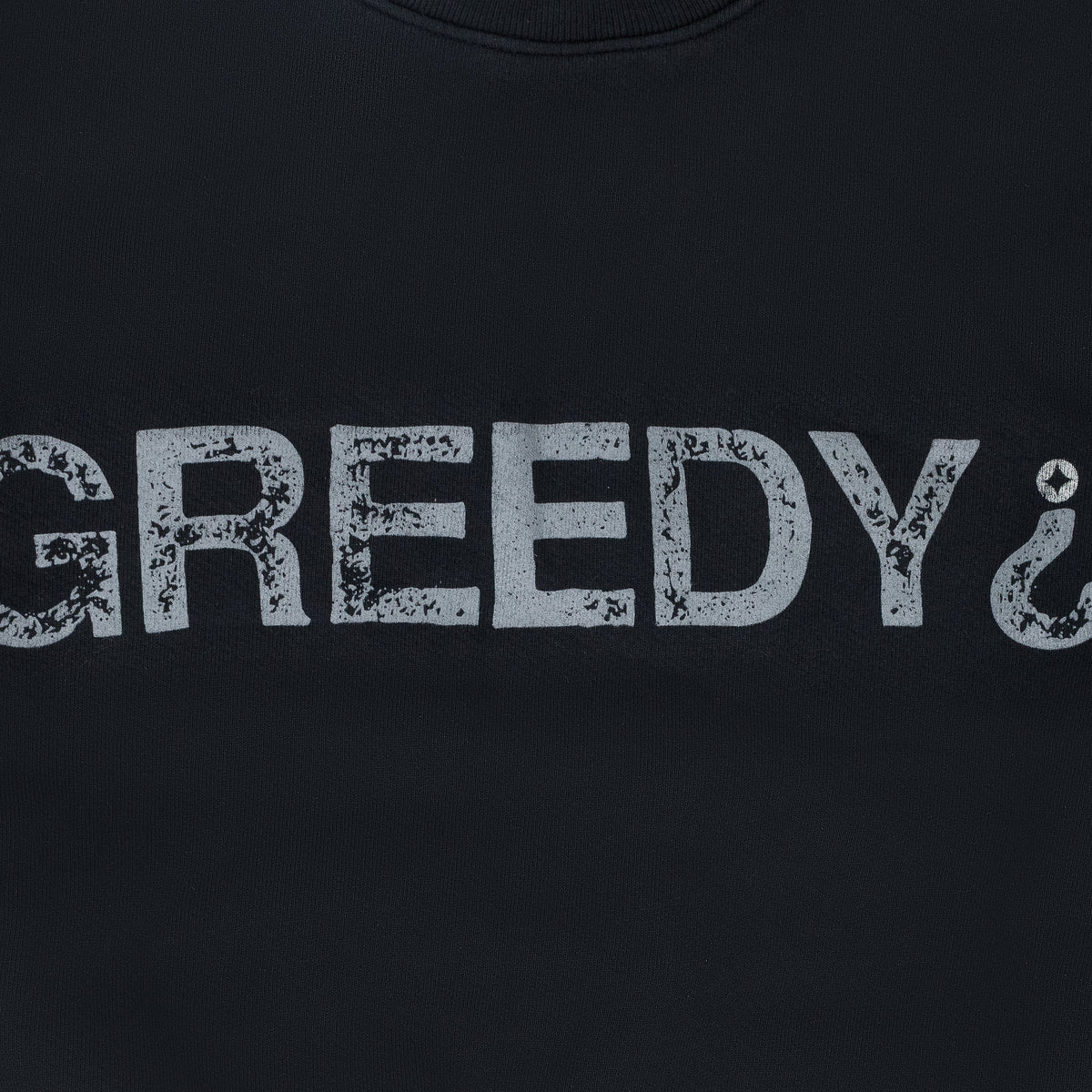 Black 'Greedy ?' Crewneck