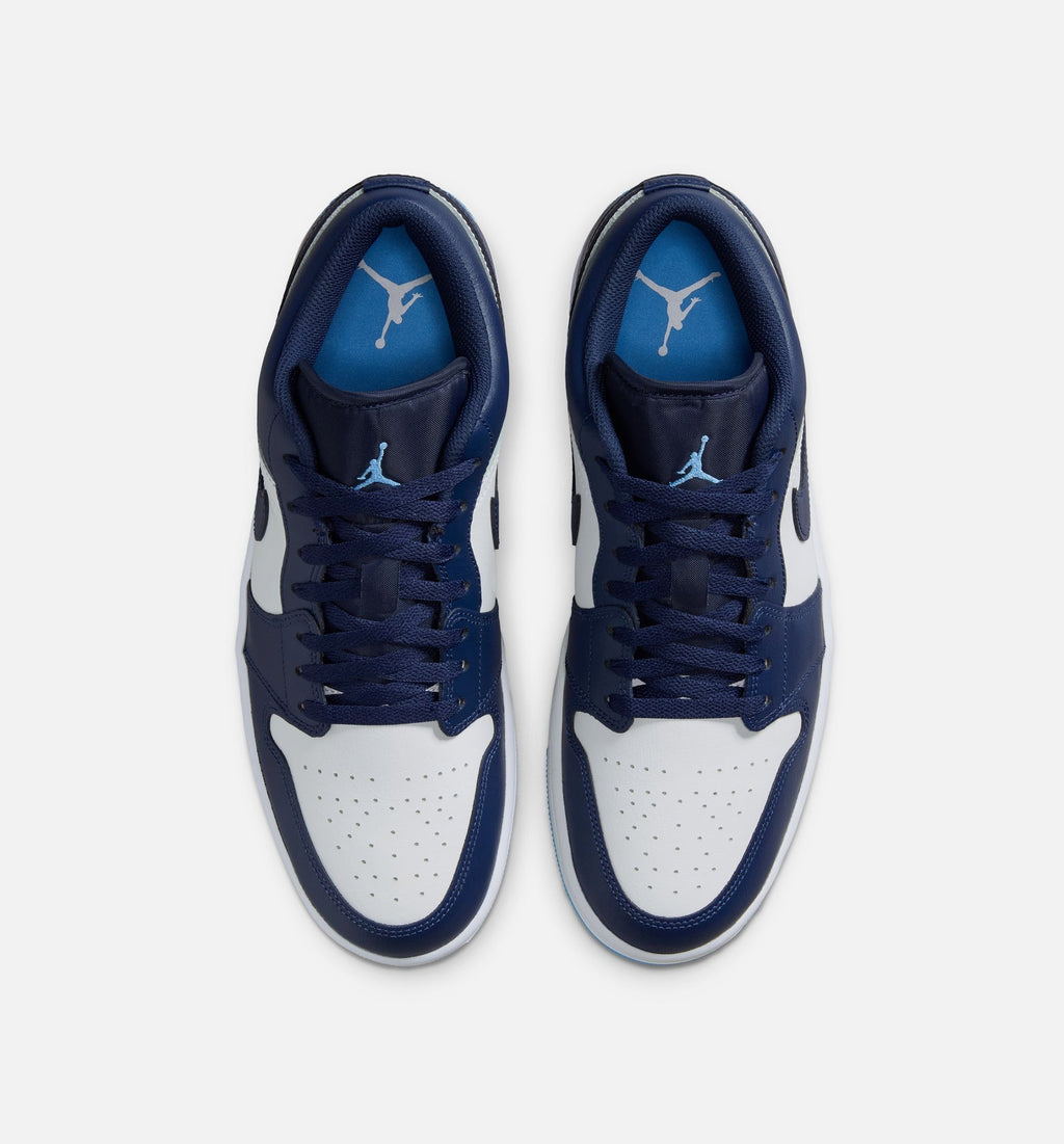 Air Jordan 1 Low Men's Lifestyle Shoe - Midnight Navy/University Blue/White