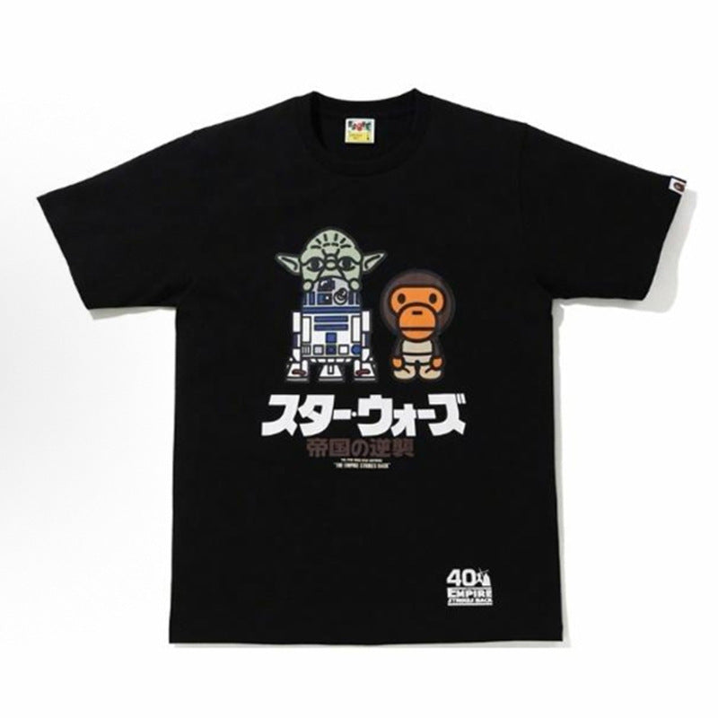 BAPE Ape Head Shark Print Unisex Casual T-Shirt
