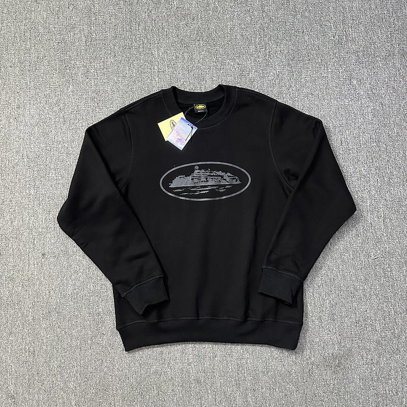 Corteiz Island Letter Graphic Oversized Crewneck Streetwear