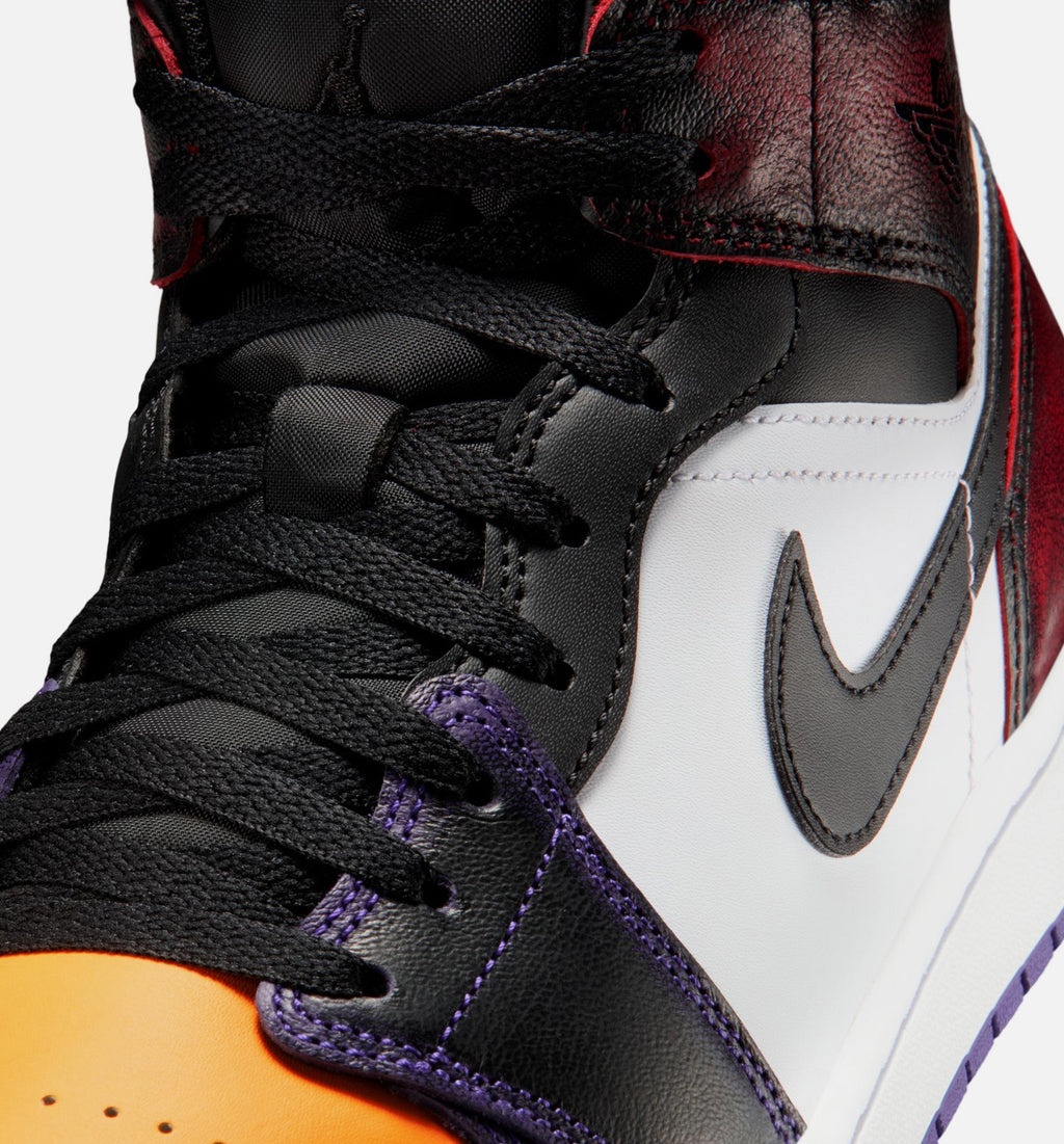 Air Jordan 1 Mid SE Men's Lifestyle Shoes - True Red/White/Court Purple/Black