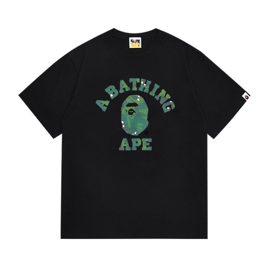 BAPE Green Ape Head Graphic Short-Sleeve T-Shirt