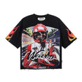 BKYS Revival Racing Skull Graphic Cropped T-Shirt