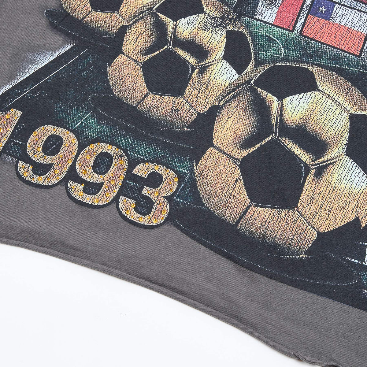 DUAA WC 93 Soccer Flag Distressed Graphic T-Shirt