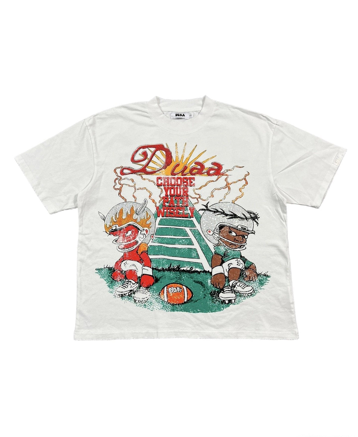 DUAA New Age Rhinestone Graphic T-Shirt