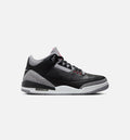Air Jordan 3 Retro Black Cement Men's Sneakers - Black / Fire Red / Cement Grey / White