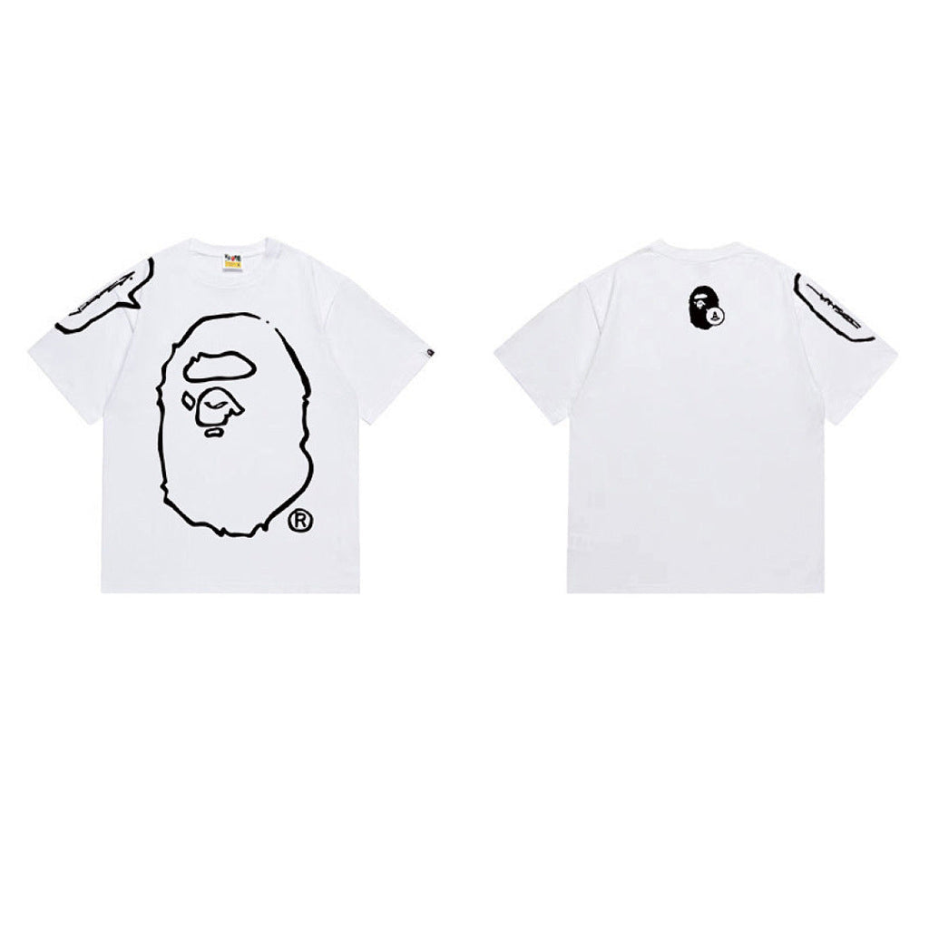 BAPE Ape Head Graphic Streetwear T-Shirt