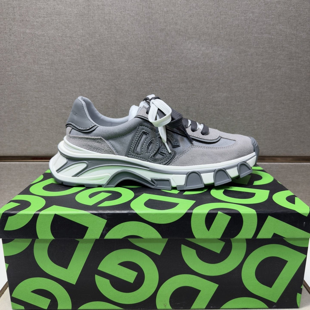 Dolce & Gabbana Gray Paneled Sneakers