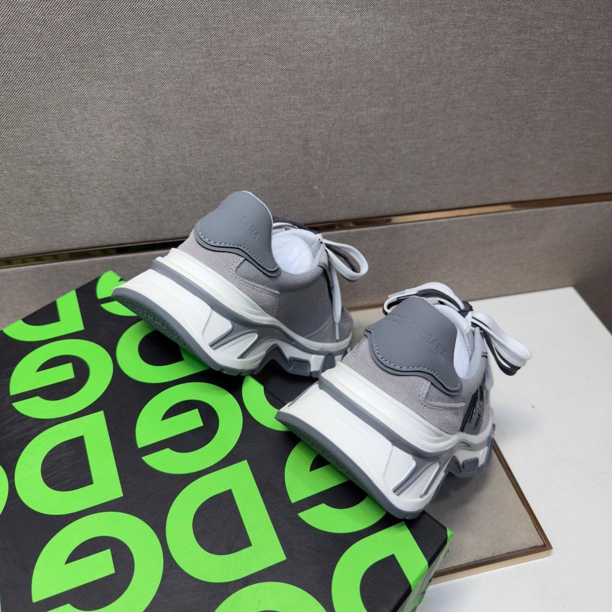 Dolce & Gabbana Gray Paneled Sneakers