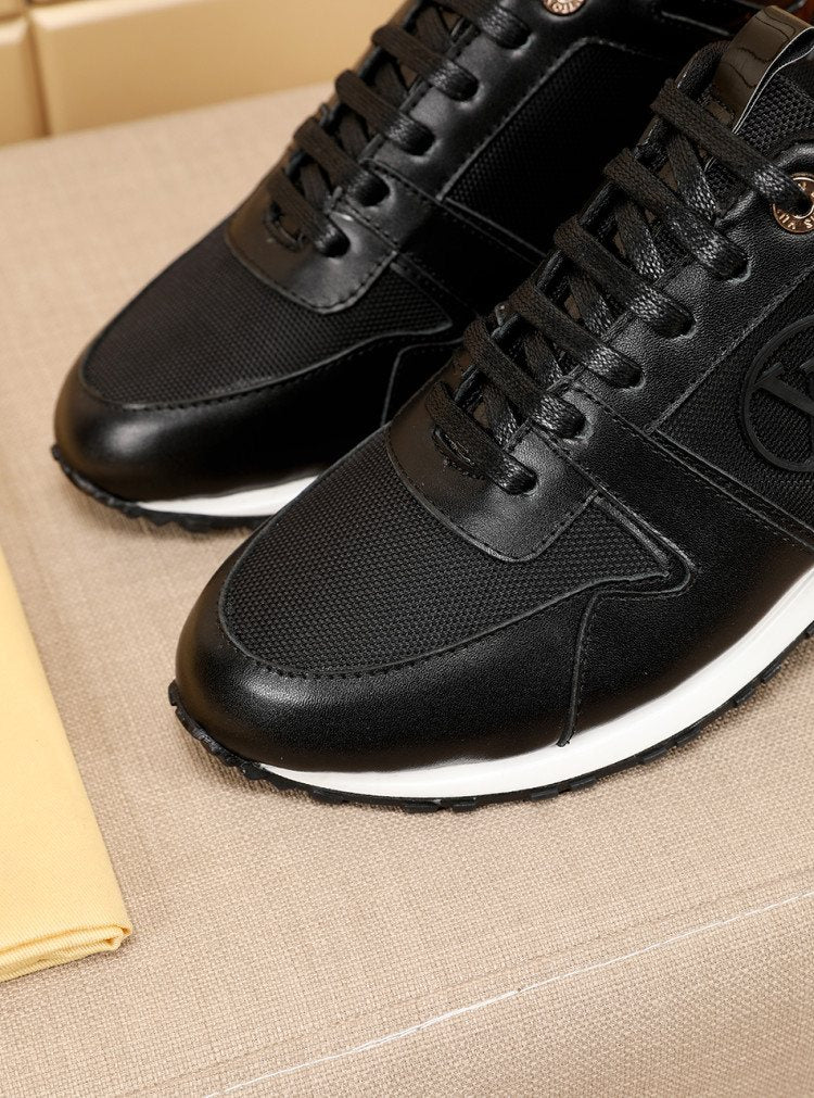 Louis Vuitton Black Gold Accent Sneakers