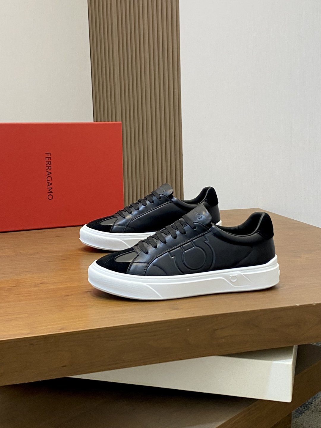 Ferragamo Gancini Low-Top Sneakers